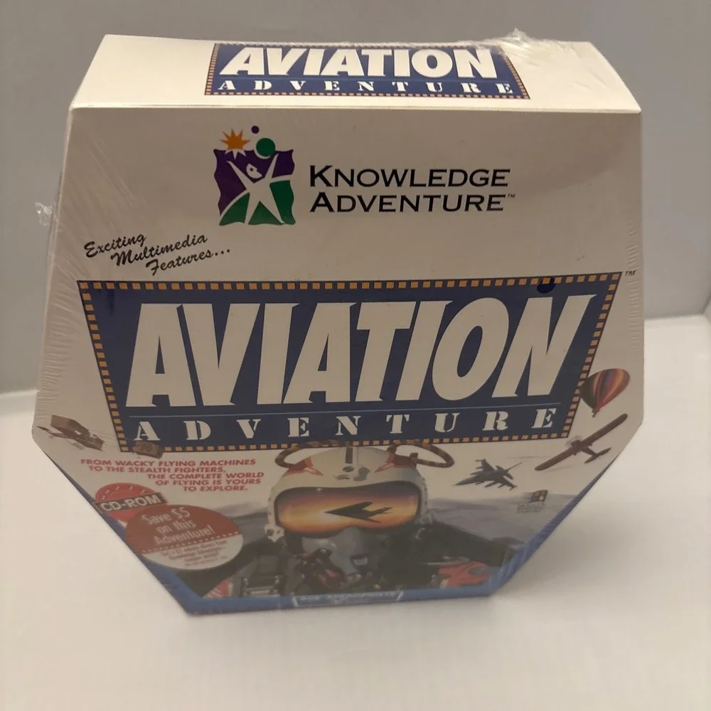 Knowledge Adventure Aviation Adventure PC‎ CD-Rom Game Sealed 1994 JumpStart